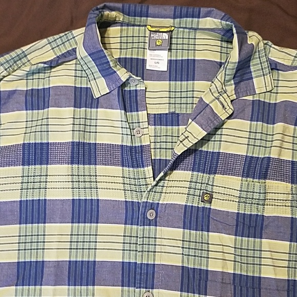 North Face A5 Short Sleeve Button Down Large - Picture 1 of 3